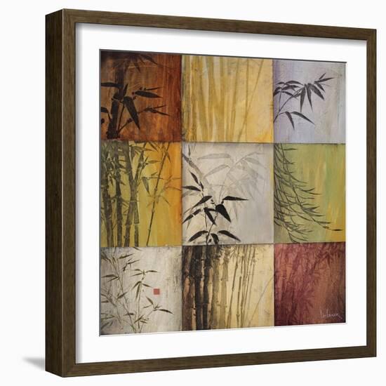 Bamboo Nine Patch II-Don Li-Leger-Framed Art Print