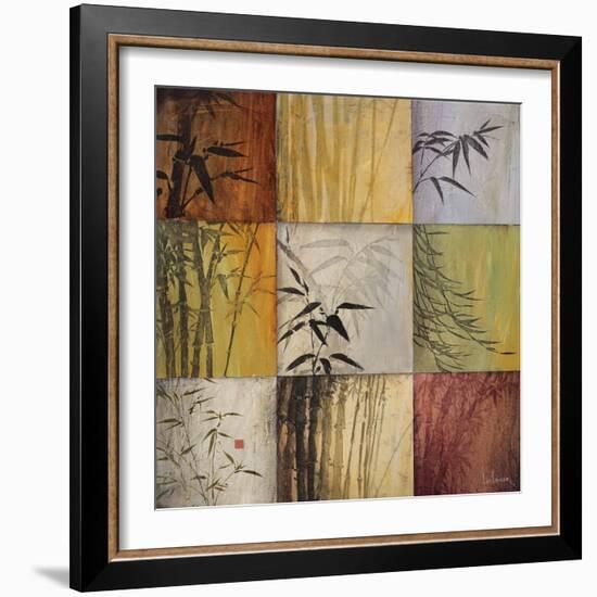 Bamboo Nine Patch II-Don Li-Leger-Framed Art Print