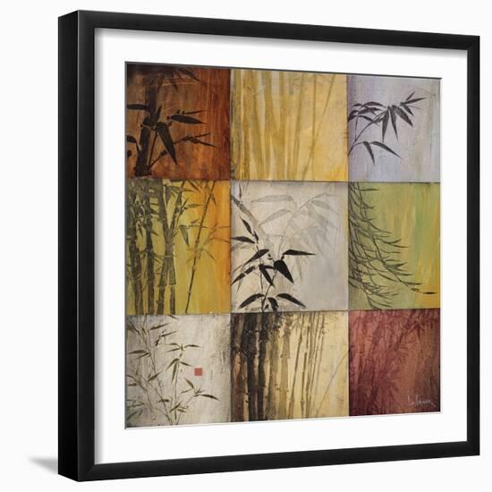 Bamboo Nine Patch II-Don Li-Leger-Framed Art Print