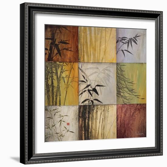 Bamboo Nine Patch II-Don Li-Leger-Framed Art Print