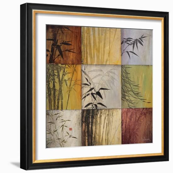 Bamboo Nine Patch II-Don Li-Leger-Framed Art Print