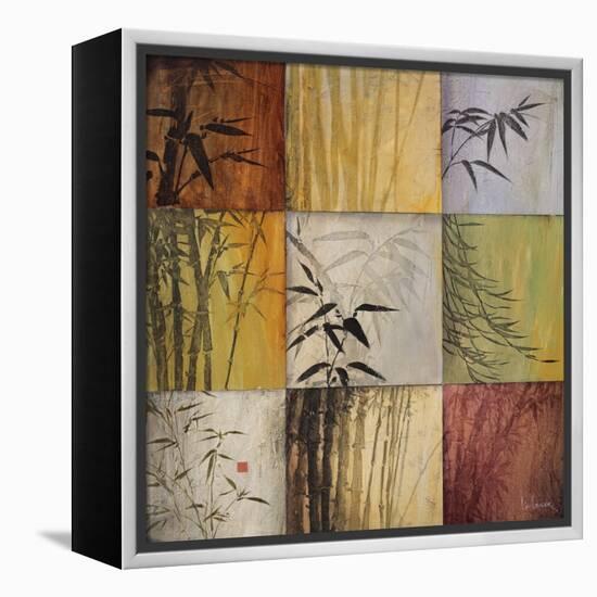 Bamboo Nine Patch II-Don Li-Leger-Framed Stretched Canvas