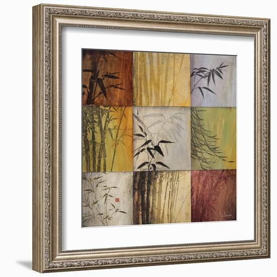 Bamboo Nine Patch II-Don Li-Leger-Framed Art Print