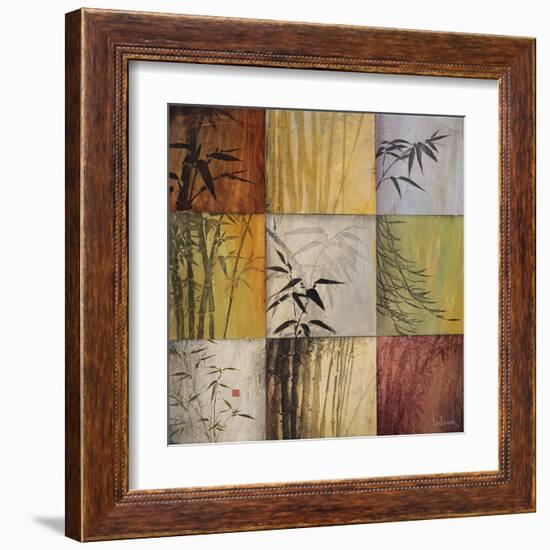 Bamboo Nine Patch II-Don Li-Leger-Framed Art Print