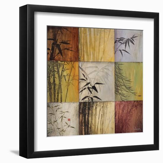 Bamboo Nine Patch II-Don Li-Leger-Framed Art Print