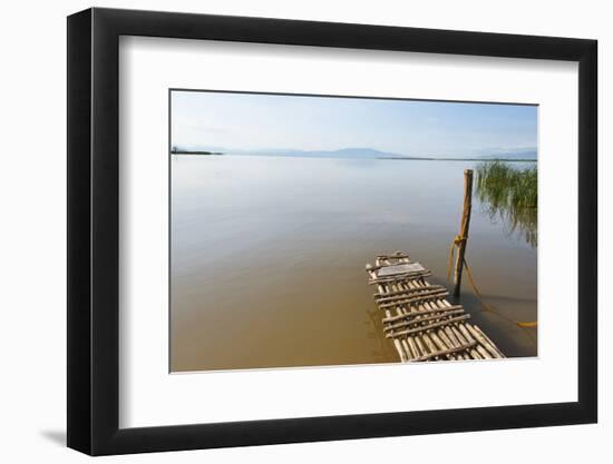 Bamboo raft on Lake Shalla, Abijatta-Shalla Lakes National Park, Ethiopia-Keren Su-Framed Photographic Print