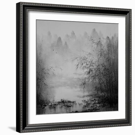 Bamboo River II-null-Framed Art Print