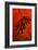 Bamboo Shade on Red I-Christine Zalewski-Framed Art Print