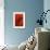 Bamboo Shade on Red I-Christine Zalewski-Framed Art Print displayed on a wall