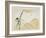 Bamboo, Umbrellas, a Cat and Butterflies, C. 1877-Shibata Zeshin-Framed Giclee Print