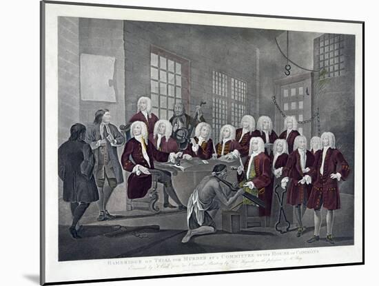 Bambridge on Trial for Murder by a Committee of the House of Commons, 1803-William Hogarth-Mounted Giclee Print