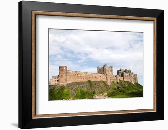 Bamburgh Castle, a hilltop fortress and Grade I Listed Building, Bamburgh, Northumberland, England-Stuart Forster-Framed Photographic Print