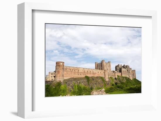 Bamburgh Castle, a hilltop fortress and Grade I Listed Building, Bamburgh, Northumberland, England-Stuart Forster-Framed Photographic Print