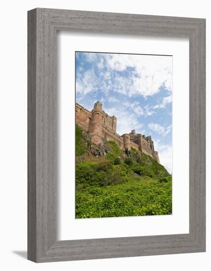 Bamburgh Castle, a hilltop fortress constructed on top of a craggy outcrop of volcanic dolerite-Stuart Forster-Framed Photographic Print