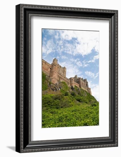 Bamburgh Castle, a hilltop fortress constructed on top of a craggy outcrop of volcanic dolerite-Stuart Forster-Framed Photographic Print