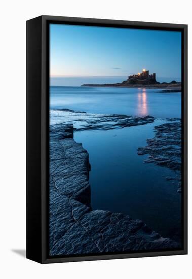 Bamburgh Castle at dawn, Bamburgh, Northumberland, UK-Ross Hoddinott-Framed Premier Image Canvas