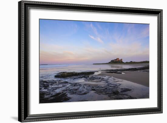 Bamburgh Castle at Dusk, Northumberland, England, United Kingdom, Europe-Gary Cook-Framed Photographic Print