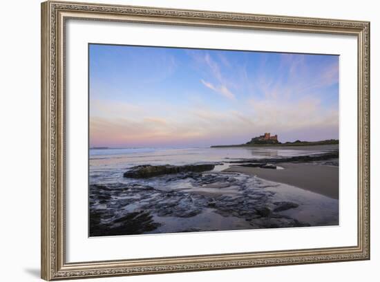 Bamburgh Castle at Dusk, Northumberland, England, United Kingdom, Europe-Gary Cook-Framed Photographic Print