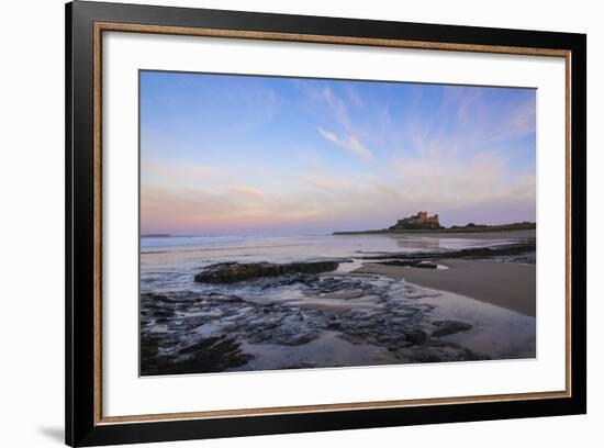 Bamburgh Castle at Dusk, Northumberland, England, United Kingdom, Europe-Gary Cook-Framed Photographic Print