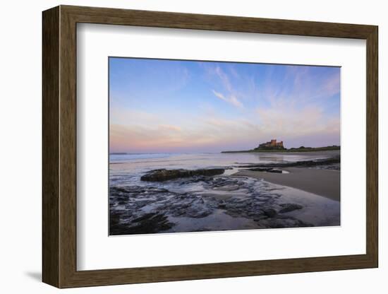 Bamburgh Castle at Dusk, Northumberland, England, United Kingdom, Europe-Gary Cook-Framed Photographic Print