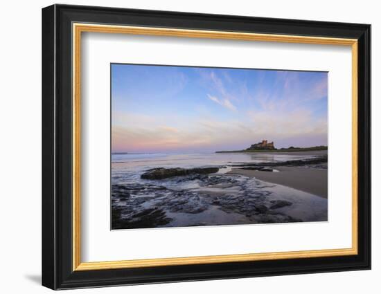 Bamburgh Castle at Dusk, Northumberland, England, United Kingdom, Europe-Gary Cook-Framed Photographic Print