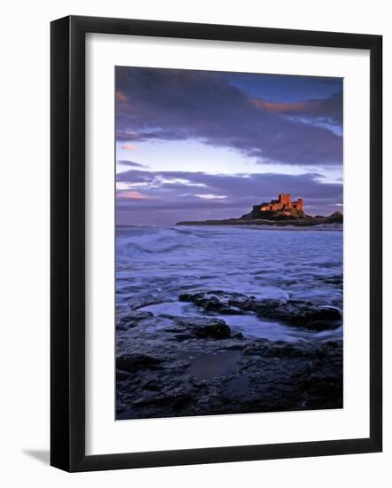 Bamburgh Castle at Dusk, Northumberland, England-Gary Cook-Framed Photographic Print