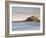 Bamburgh Castle Bathed in Golden Evening Light Overlooking Bamburgh Bay with the Sea Filling the Fo-Lee Frost-Framed Photographic Print