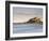 Bamburgh Castle Bathed in Golden Evening Light Overlooking Bamburgh Bay with the Sea Filling the Fo-Lee Frost-Framed Photographic Print