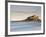 Bamburgh Castle Bathed in Golden Evening Light Overlooking Bamburgh Bay with the Sea Filling the Fo-Lee Frost-Framed Photographic Print