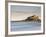 Bamburgh Castle Bathed in Golden Evening Light Overlooking Bamburgh Bay with the Sea Filling the Fo-Lee Frost-Framed Photographic Print