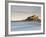 Bamburgh Castle Bathed in Golden Evening Light Overlooking Bamburgh Bay with the Sea Filling the Fo-Lee Frost-Framed Photographic Print