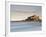 Bamburgh Castle Bathed in Golden Evening Light Overlooking Bamburgh Bay with the Sea Filling the Fo-Lee Frost-Framed Photographic Print