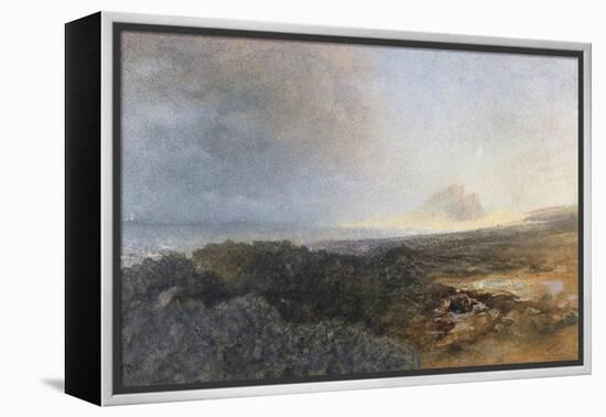 Bamburgh Castle, Northumberland, 1877 (W/C on Paper)-Alfred William Hunt-Framed Premier Image Canvas