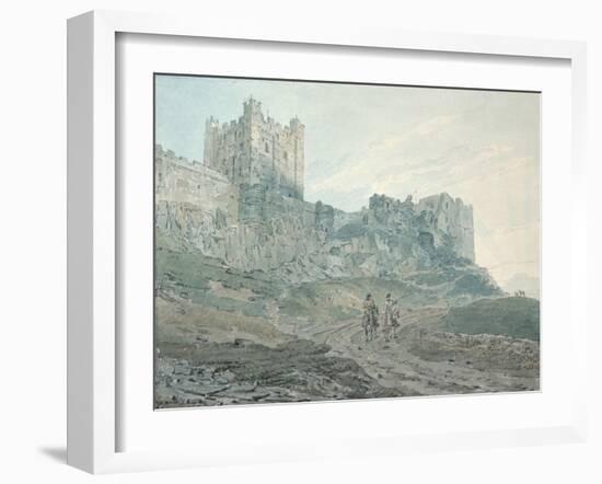 Bamburgh Castle, Northumberland, 18th Century-Thomas Girtin-Framed Giclee Print