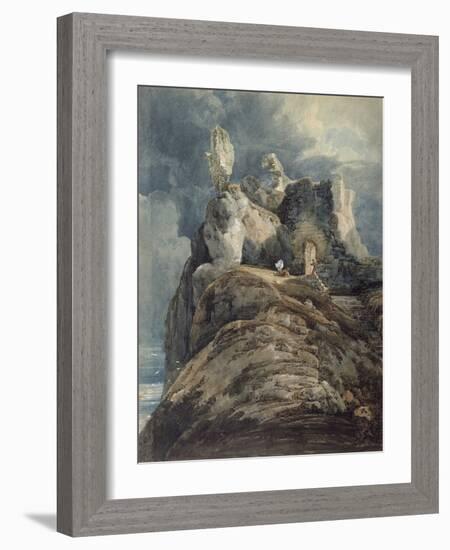Bamburgh Castle, Northumberland-Thomas Girtin-Framed Giclee Print