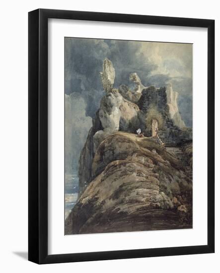 Bamburgh Castle, Northumberland-Thomas Girtin-Framed Giclee Print