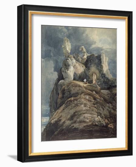 Bamburgh Castle, Northumberland-Thomas Girtin-Framed Giclee Print