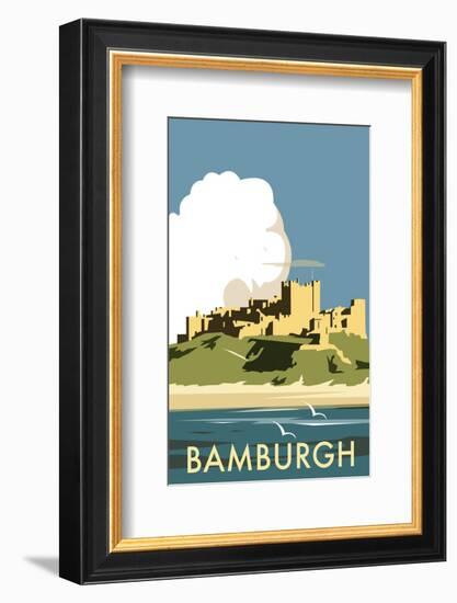 Bamburgh - Dave Thompson Contemporary Travel Print-Dave Thompson-Framed Giclee Print