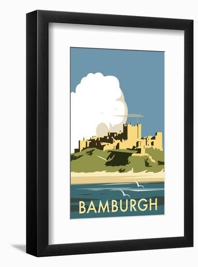 Bamburgh - Dave Thompson Contemporary Travel Print-Dave Thompson-Framed Giclee Print