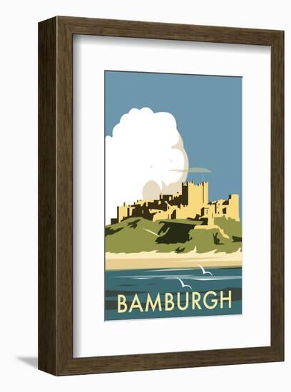 Bamburgh - Dave Thompson Contemporary Travel Print-Dave Thompson-Framed Giclee Print