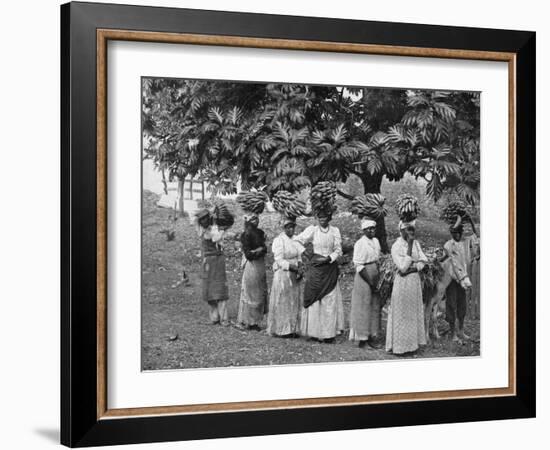 Banana Carriers, Jamaica, C1905-Adolphe & Son Duperly-Framed Giclee Print