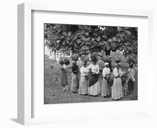 Banana Carriers, Jamaica, C1905-Adolphe & Son Duperly-Framed Premium Giclee Print