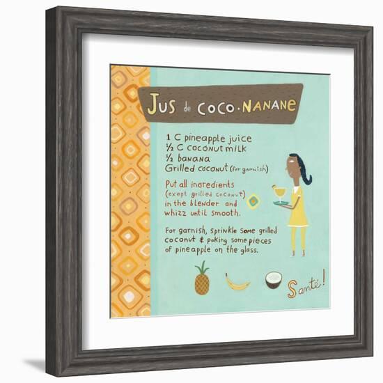 Banana-Coconut Juice-Céline Malépart-Framed Art Print