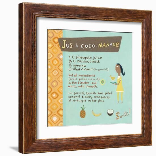 Banana-Coconut Juice-Céline Malépart-Framed Art Print