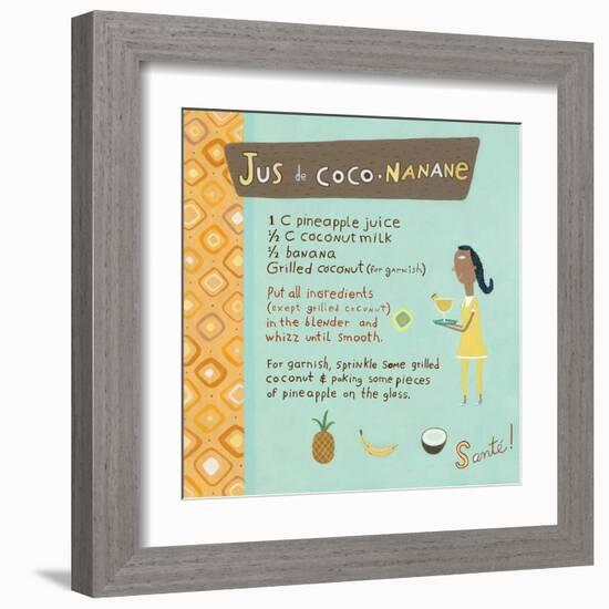 Banana-Coconut Juice-Céline Malépart-Framed Art Print