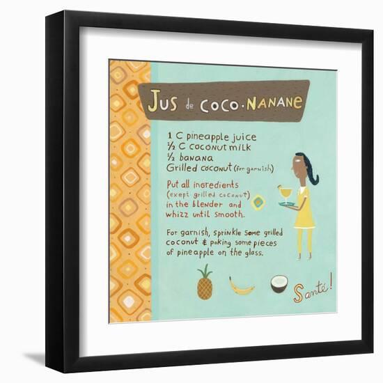 Banana-Coconut Juice-Céline Malépart-Framed Art Print