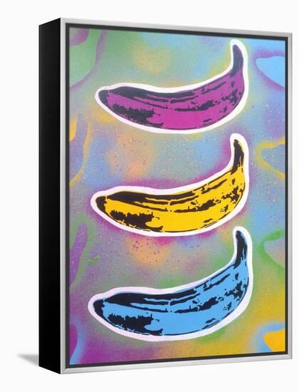 Banana Goes Pop-Abstract Graffiti-Framed Premier Image Canvas