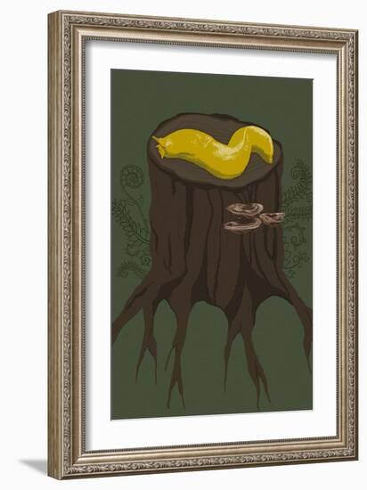 Banana Slug-Lantern Press-Framed Art Print