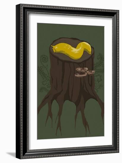 Banana Slug-Lantern Press-Framed Art Print