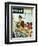 "Banana Split" Saturday Evening Post Cover, August 16, 1952-Amos Sewell-Framed Giclee Print